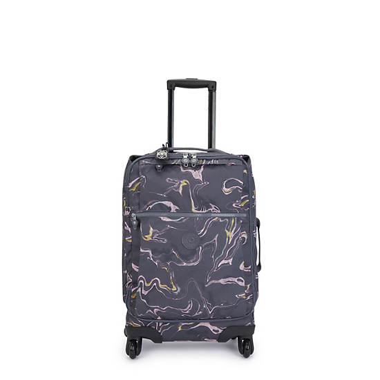 Kipling Darcey Small Printed Carry-On Rolling Koffers Blauw | NL 1471OK